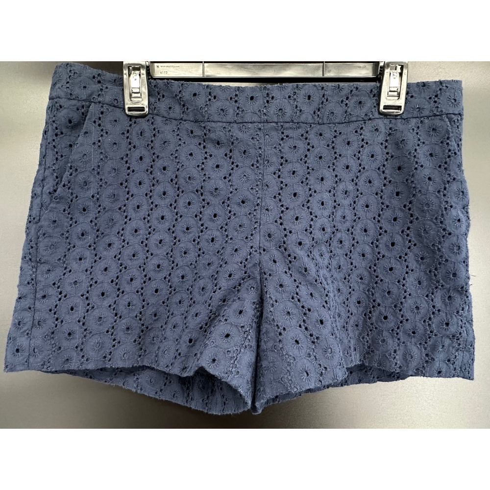 Kenar‎ Blue Eyelet Lace Shorts – Size 10 – Fully Lined  Navy Blue